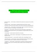 Patho&comma; UTA test 2 EXAM WITH COMPLETE SOLUTIONS