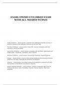 EXAM 2 PATHO UTA URBAN EXAM WITH ALL NEEDED TO PASS&period;