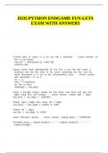 D335 PYTHON ENDGAME FUN-LETS EXAM WITH ANSWERS