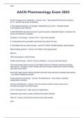 AACN Pharmacology Exam 2025