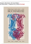 Principles of Biochemistry 4th Edition Test bank 