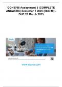GGH3708 Assignment 3 &lpar;COMPLETE ANSWERS&rpar; Semester 1 2025 &lpar;869740&rpar; - DUE 28 March 2025