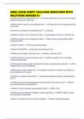 AMZL EXAM SCRIPT 2025&sol;2026 QUESTIONS WITH SOLUTIONS GRADED A&plus;