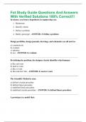 Fot Study Guide Questions And Answers With Verified Solutions 100&percnt; Correct&excl;&excl;&excl;