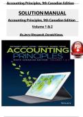Solution Manual for Accounting Principles Volume 1 & Volume 2&comma; 9th Canadian Edition Jerry J&period; Weygandt&comma; Verified Chapters 1 - 20&comma; Complete Newest Version