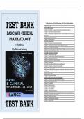 TEST BANK BASIC AND CLINICAL PHARMACOLOGY 14th Edition By&colon; Bertram Katzung 
