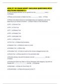 AVID PT 101 EXAM SCRIPT 2025&sol;2026 QUESTIONS WITH SOLUTIONS GRADED A&plus;