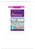 TEST BANK For Gordis Epidemiology 6th Edition by David D Celentano ScD MHS &comma; Moyses Szklo MD  verified answers&period;