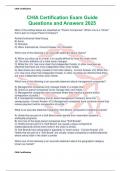 CHIA Certification Exam Guide Questions and Answers 2025