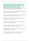 Cfl Post Test Questions And Answers With Verified Solutions 100&percnt; Correct Rated A&plus; Newly Updated 2025