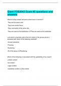 Giant FOS3042 Exam &num;2 questions and answers