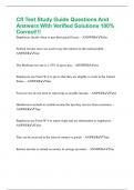 Cfl Test Study Guide Questions And Answers With Verified Solutions 100&percnt; Correct&excl;&excl;&excl;