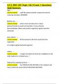 GCU BIO 205 Topic 1&2 Exam 1 Questions And Answers&period;docx