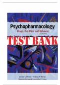 Test Bank For Psychopharmacology Drugs the Brain and Behavior 4th Edition By Meyer Nursing All Chapters Included LATEST UPDATE&excl;&excl;