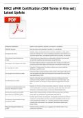 HRCI aPHR Certification &lpar;368 Terms in this set&rpar; Latest Update