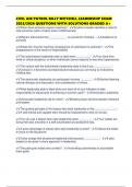 CIVIL AIR PATROL BILLY MITCHELL LEADERSHIP EXAM 2025&sol;2026 QUESTIONS WITH SOLUTIONS GRADED A&plus;