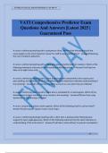 VATI Comprehensive Predictor Exam Questions And Answers &vert;Latest 2025 &vert; Guaranteed Pass