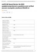 AAPD QE Board Review Qs 2025 update&vert;comprehensive questions and verified answers &lpar;complete solutions&rpar; GRADE A&plus;