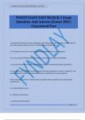 WESTCOAST EMT BLOCK 2 Exam Questions And Answers &vert;Latest 2025 &vert; Guaranteed Pass