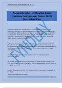 Zoom Info Sales Certification Exam Questions And Answers &vert;Latest 2025 &vert; Guaranteed Pass