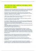 MINNESOTA PESTICIDE APPLICATOR PRACTICE TEST GENERAL CORRECT QUESTIONS & ANSWERS &vert;&vert; 2025 LATEST UPDATE EXAM BUNDLE