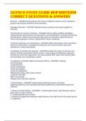 GLYNCO STUDY GUIDE BOP MIDTERM CORRECT QUESTIONS & ANSWERS