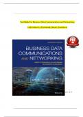 TEST BANK For Business Data Communications and Networking, 14th Edition by FitzGerald, Dennis, Durcikova | Verified Chapter's 1 - 12 | Complete