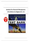 Test Bank for Analysis For Financial Management 13th Edition by Robert Higgins&comma; Jennifer Koski&comma; Todd Mitton