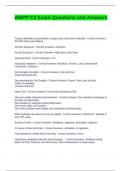 AMPP C3 Exam Questions and Answers with complete solutions &lpar;Graded A&rpar;