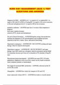 NURS 5461 MANAGEMENT &lpar;QUIZ 1&rpar; TEST QUESTIONS AND ANSWERS