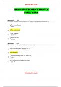 NRNP 6552 WOMEN'S HEALTH   FINAL EXAM 