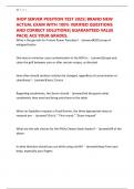 IHOP SERVER POSITION TEST 2025&vert; BRAND NEW ACTUAL EXAM WITH 100&percnt; VERIFIED QUESTIONS AND CORRECT SOLUTIONS&vert; GUARANTEED VALUE PACK&vert; ACE YOUR GRADES&period;