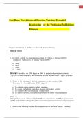 TEST BANK ADVANCED PRACTICE NURSING ESSENTIAL KNOWLEDGE OR THE PROFESSION 3RD EDITION BY DENISCO &vert; ALL CHAPTERS COVERED &vert; COMPLETE SOLUTION &vert; NEW&excl;&excl;&excl;