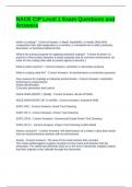 NACE CIP Level 1 Exam Questions and Answers