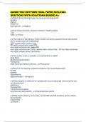 KAISER TELE RHYTHMS FINAL PAPER 2025&sol;2026 QUESTIONS WITH SOLUTIONS GRADED A&plus;