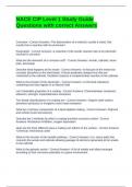 NACE CIP Level 1 Study Guide Questions with correct Answers
