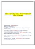 Core Technologies questionsand answers latest top score&period;