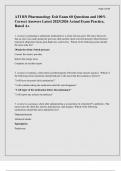 ATI RN Pharmacology Exit Exam 60 Questions and 100&percnt; Correct Answers Latest 2025&sol;2026 Actual Exam Practice&comma; Rated A&plus;