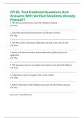 Cfl 20&period; Test Godhead Questions And Answers With Verified Solutions Already Passed&excl;&excl;&excl;