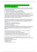 MS EXAM TEST 2025&sol;2026 QUESTIONS WITH SOLUTIONS GRADED A&plus;