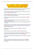 IAI LATENT PRINT EXAMINER CERTIFICATION PREP 2025
