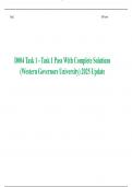 D004 Task 1 - Task 1 Pass With Complete Solutions &lpar;Western Governors University&rpar; 2025 Update