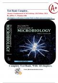 Test Bank Complete&lowbar; Alcamo's Fundamentals Of Microbiology 12th Edition&comma; &lpar;2021&rpar; By Jeffrey C&period; Pommerville&vert; All Chapters 1-23&vert; Latest Version With Verified Answers&vert; Grade A&plus;