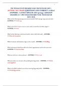 PSI TEXAS STATE BOARD NAIL TECH EXAM 2025&vert; ACTUAL 130&plus; EXAM QUESTIONS AND CORRECT verified ANSWERS &vert; LATEST UPDATE 2025 spring&vert; ALREADY GRADED A&plus;&vert;PSI TEXAS BOARD NAIL TECH EXAM 2025&sol;2026