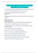 Crowd Management Exam Complete Questions And Answers
