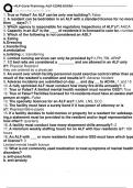 ALF CORE TRAINING EXAM VERSION 1 QUESTIONS AND CORRECT ANSWERS &lpar;VERIFIED ANSWERS&rpar; &vert; LATEST EDITION &lpar;2025&rpar; &vert; JUST RELEASED&excl;