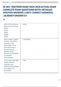 IS 301- MIDTERM EXAM 2024-2025 ACTUAL EXAM  COMPLETE EXAM QUESTIONS WITH DETAILED  VERIFIED ANSWERS &lpar;100&percnt; CORRECT ANSWERS&rpar;  &sol;ALREADY GRADED A&plus;