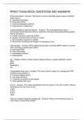 RPSGT EXAM MOCK QUESTIONS AND ANSWERS
