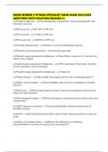 NASM WOMEN'S FITNESS SPECIALIST MAIN EXAM 2025&sol;2026 QUESTIONS WITH SOLUTION GRADED A&plus;