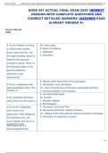NURS 507 ACTUAL FINAL EXAM 2025 NEWEST  VERSION WITH COMPLETE QUESTIONS AND  CORRECT DETAILED ANSWERS ASSURED PASS  ALREADY GRADED A&plus; 